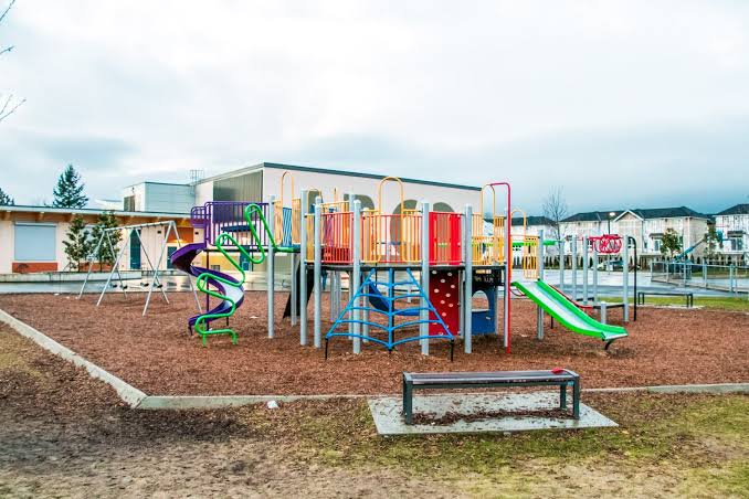 Active playground area at Richard Bulpitt Elementary